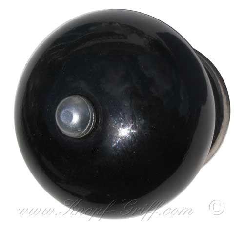 Porcelain doorknob - drawerknob black