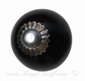 Porcelain doorknob - drawerknob black small
