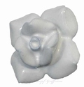 Ceramic White Rose door knob - drawer knob