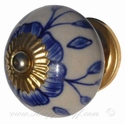 Porcelain doorknob Delft`s Blue