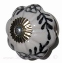 Porcelain doorknob - drawer knob Amsterdam