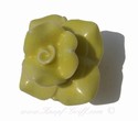 Ceramic Yellow Rose door knob - drawer knob