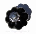 Porzellanknöpfe - Türknauf schwarz klein
